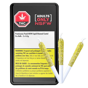Adults Only - Préroulés infusés à la pêche et enrobés de diamant (NSFW) | 3 x 0,5 g