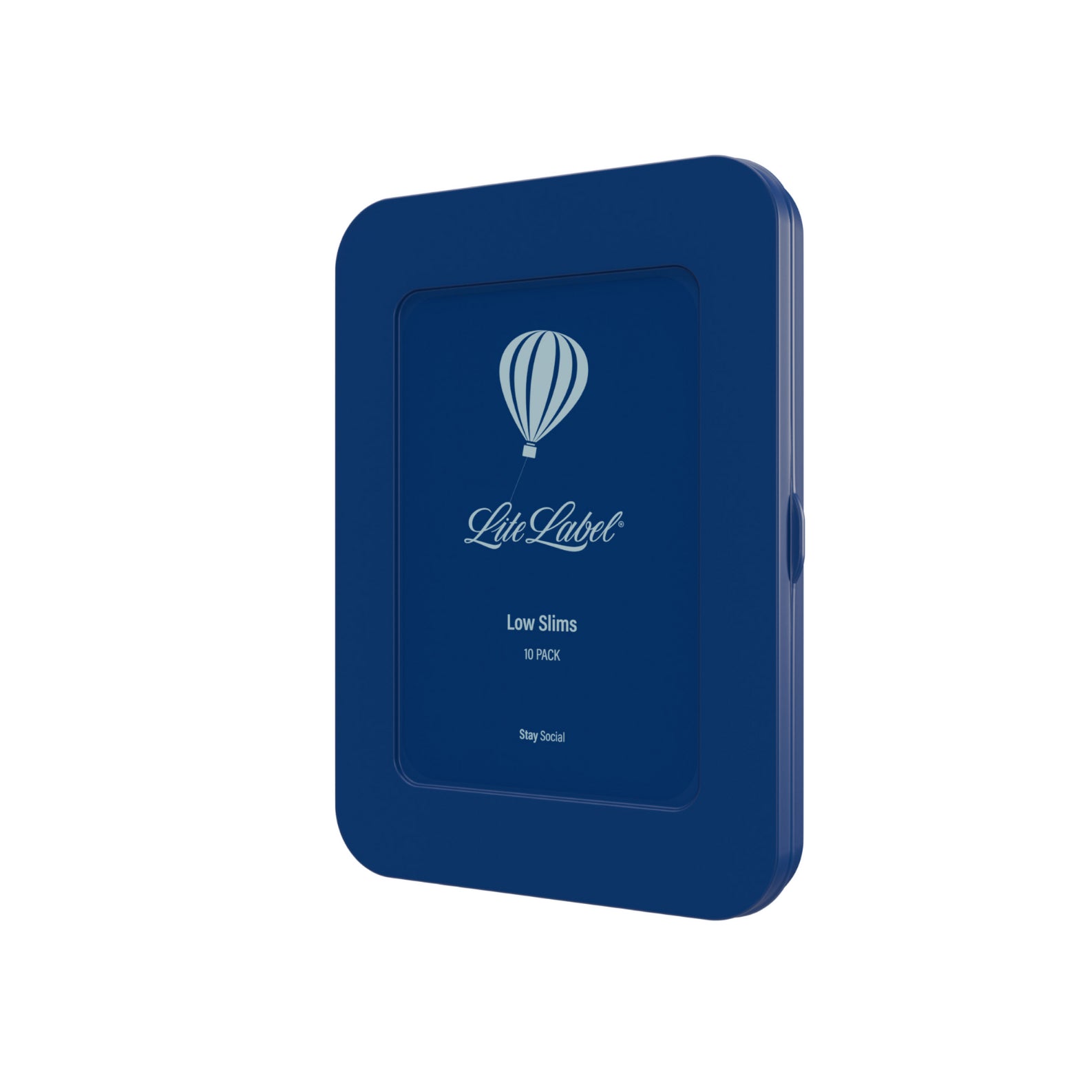 Blue packaging with 'Lifelabel' logo and text on a white background
