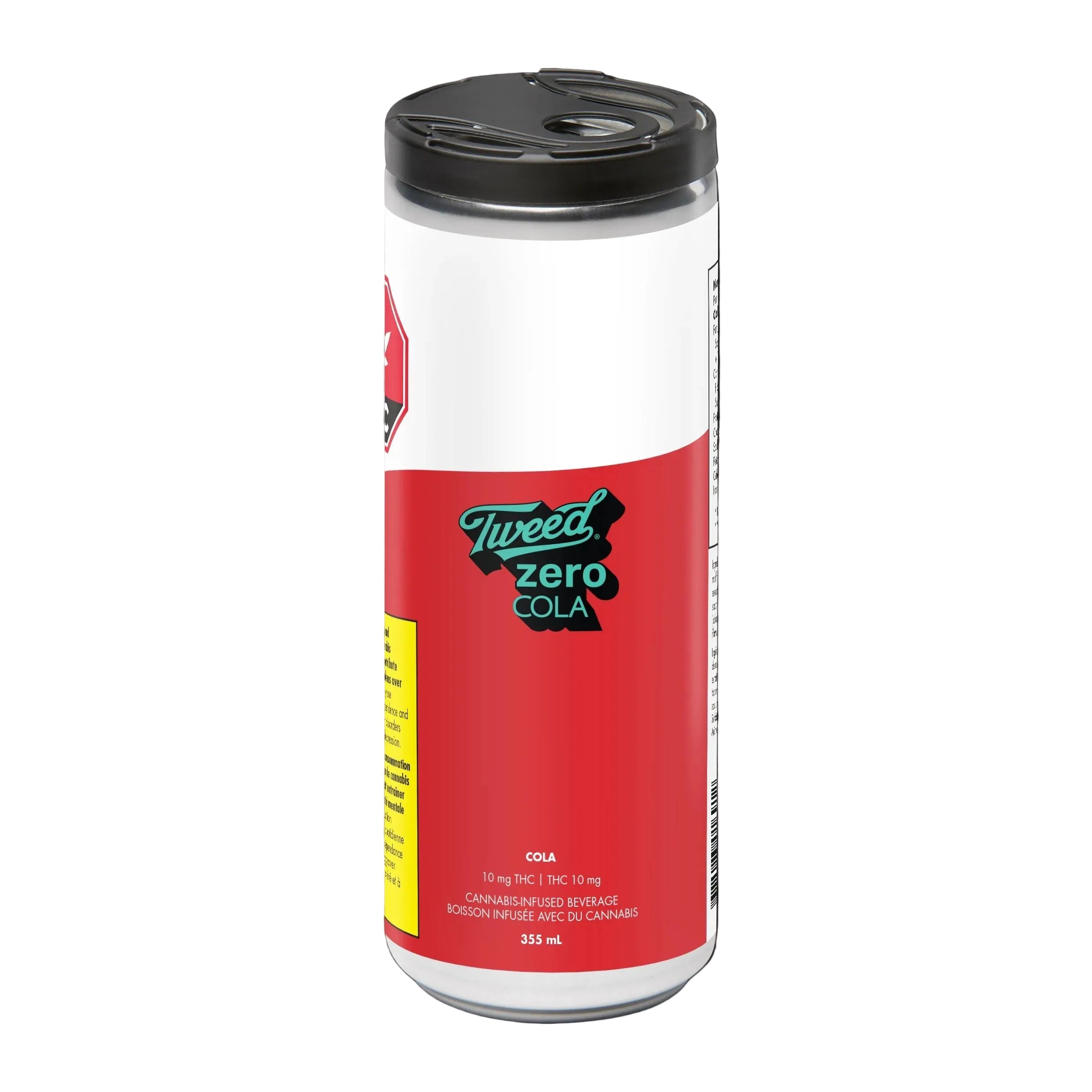 Tweed Zero Cola can with red label on a white background