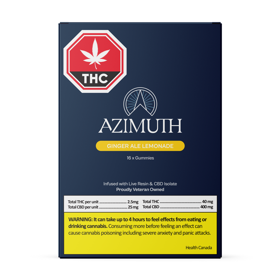 Azimuth Ginger Ale Lemonade Live Resin Gummies