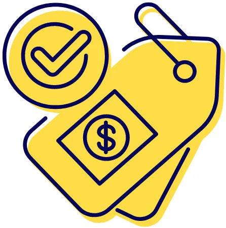 Fair price or trade color line icon