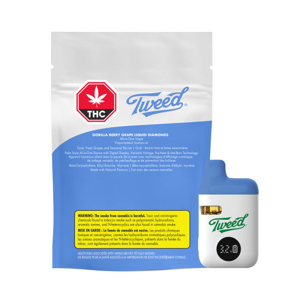 Tweed -Gorilla Berry Grape Liquid Diamonds AIO | 0.95 g