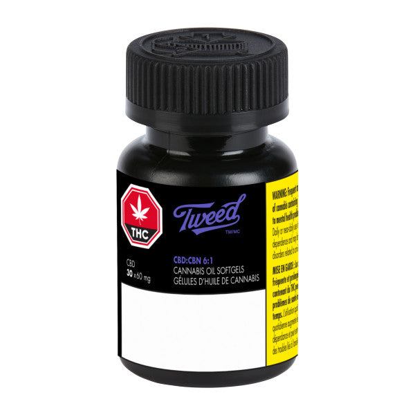Tweed CBD:CBG Softgels 30x60mg Capsules