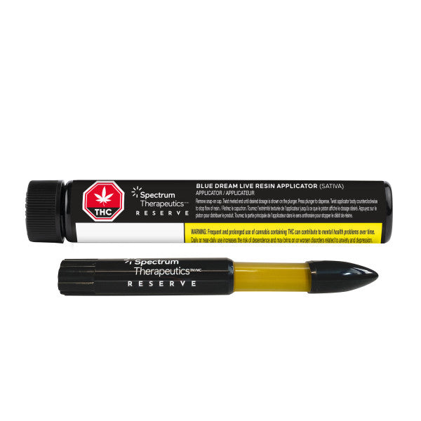 Two cannabis product applicators with 'Spectrum Therapeutics Reserve' branding on a white background.