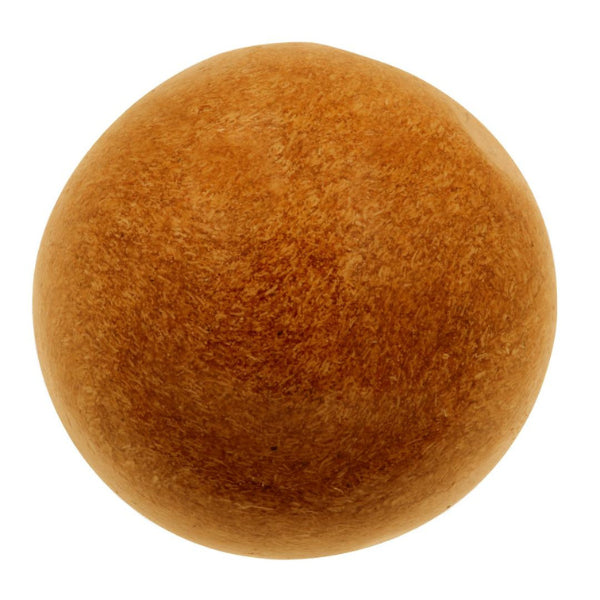 A hand rolled ball of ice hash concentrate with a golden-brown color.