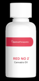 A bottle of Spectrum Therapeutics Red No 2 Cannabis Oil.