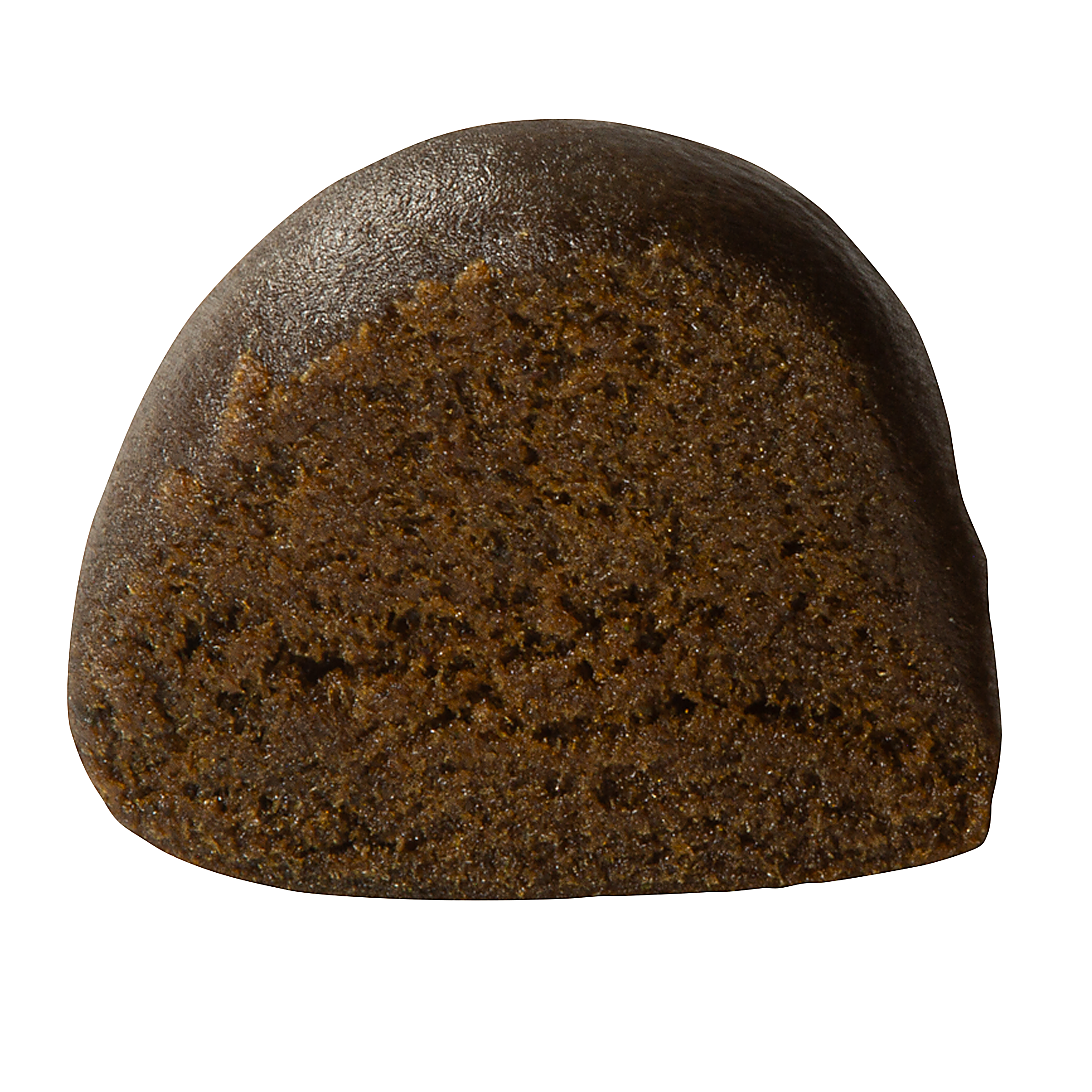 Brown stone on a white background