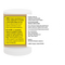 Cannabis product container with warning label on a white background