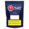 Blue packaging of THC Blast with branding and product details on a blue background