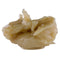Close-up of a piece of rosin on a white background