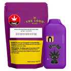 Purple THC vape package with warning label and 'The Loud Plug' branding
