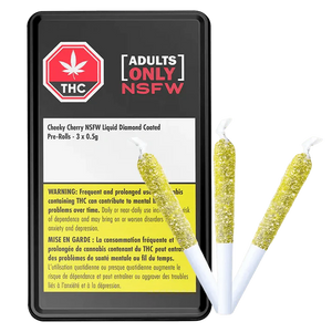 Adults Only - Préroulés Cheeky Cherry Diamond Coated Infused (NSFW) | 3 x 0,5 g