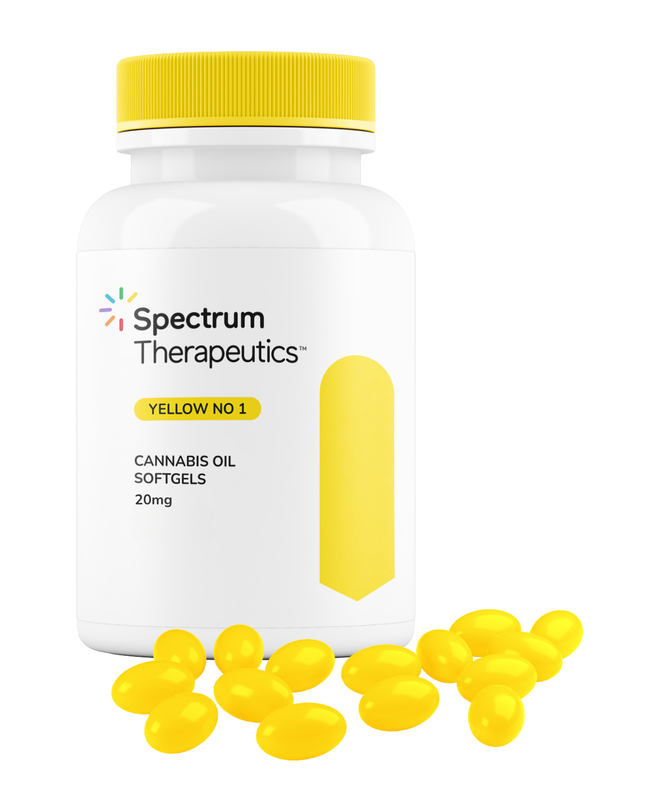 20 mg CBD Pills: Hybrid (Yellow) High CBD Medical Cannabis Capsules ...
