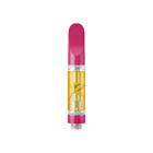 Vape pen with pink top and bottom on a white background