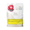 A white stand-up pouch of RHO Phyto Powered by Quix THC Rapid Act Gummies, featuring a red and white THC logo, product details, and a yellow warning label on a white background.