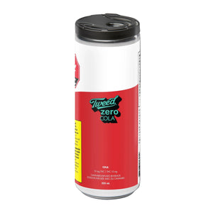 Tweed Zero Cola can with red label on a white background