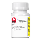 Bottle of Spectrum Therapeutics CBD-CBN 2:1 softgels on a white background
