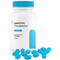 Spectrum Therapeutics cannabis oil softgels bottle with blue caps and pills on a white background