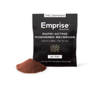 Emprise Rapid powdered beverage package with a small amount of brown powder on a white background