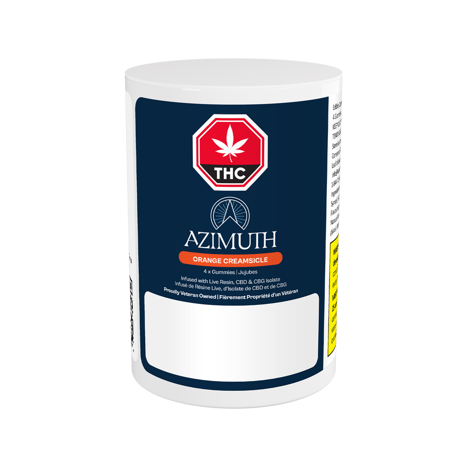 Azimuth Orange Creamsicle Live Resin Gummies