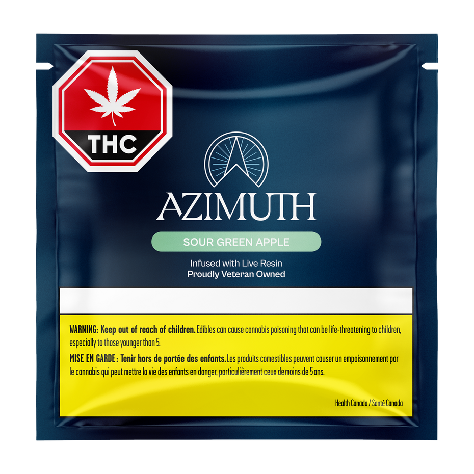 Azimuth Sour Green Apple Live Resin Gummies