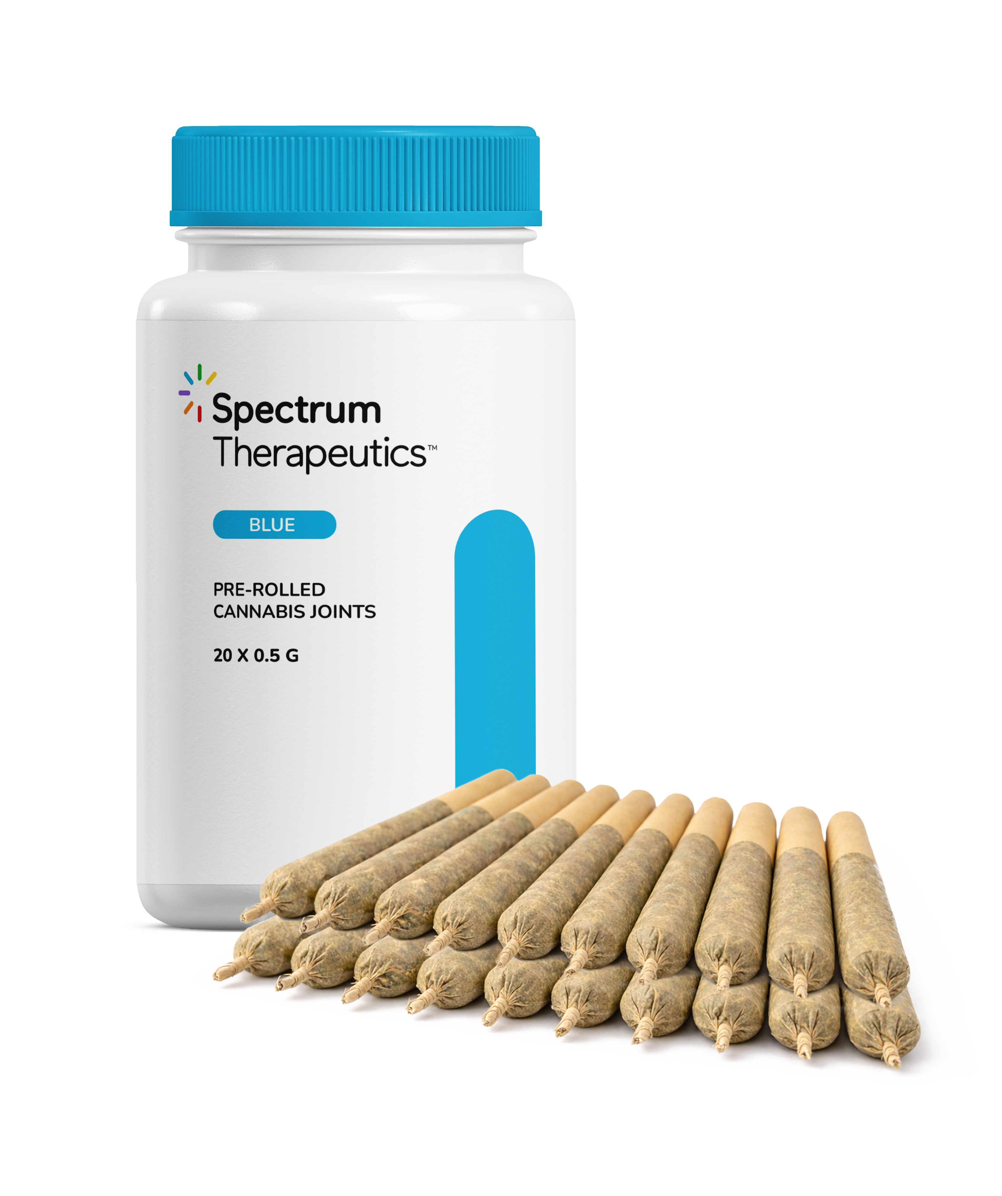 Spectrum - Pré-roulés bleus | 20 x 0,5 g