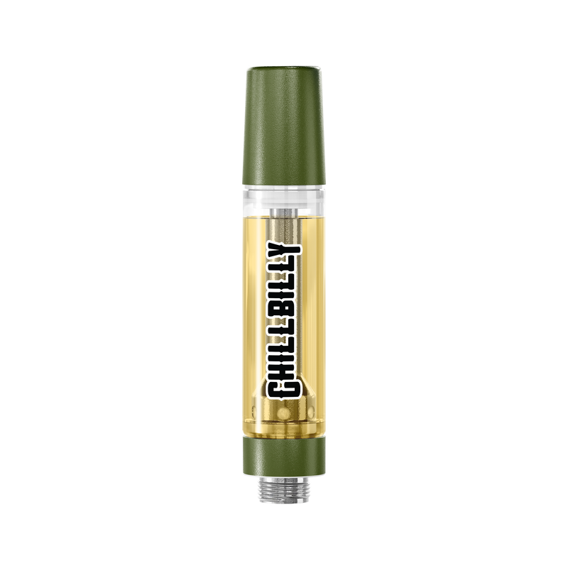 Vape pen with 'Chill Billy' branding on a white background