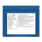 Blue packaging with nutritional information and ingredients on a white background