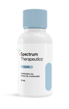 Spectrum Therapeutics cannabis oil bottle on a white background