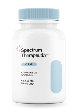 Spectrum - Gélules transparentes au CBD | 60 x 50 mg