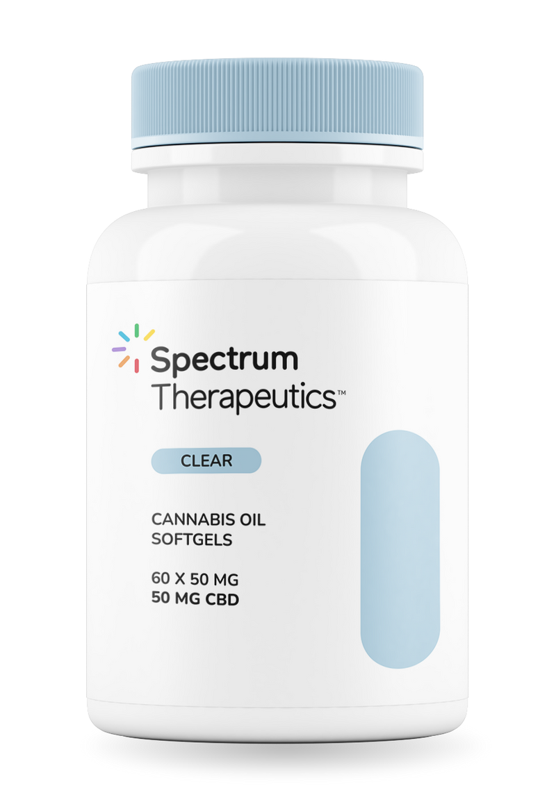 Spectrum - Gélules transparentes au CBD | 60 x 50 mg