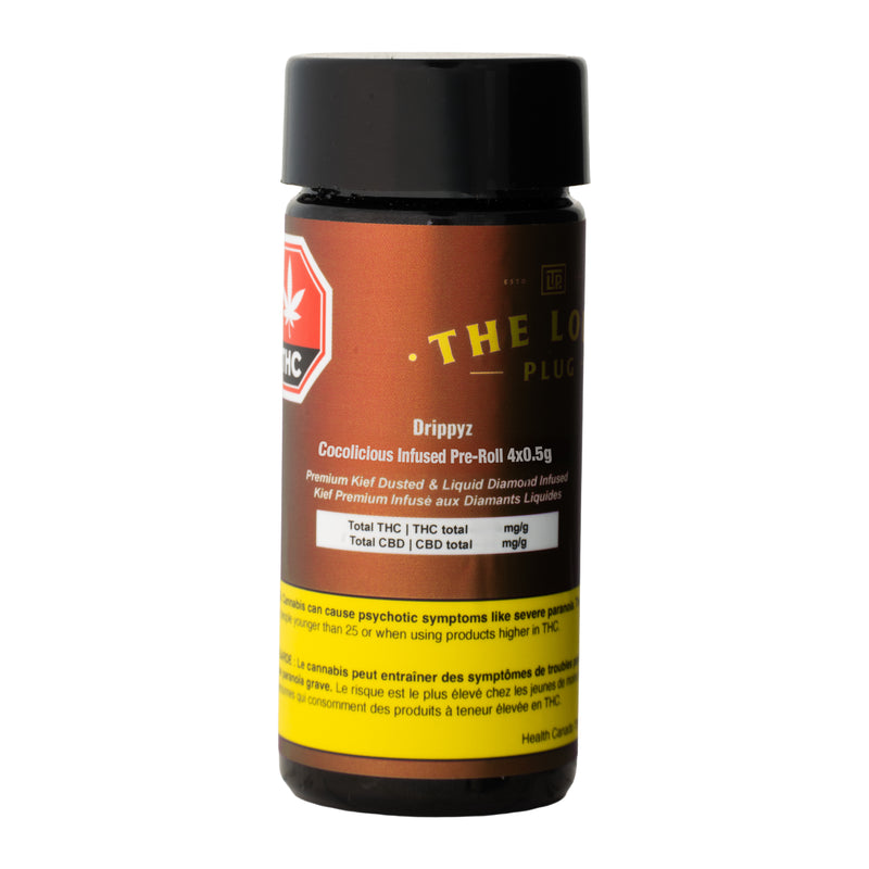 Bottle of The Low Plugs product on a white background
