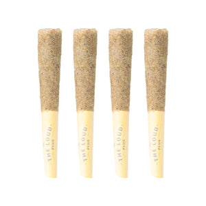 Four wooden incense sticks with sandalwood chips on a white background