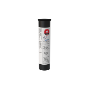 Cannabis product packaging with label on a white background