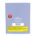 Fauna THC product packaging with branding and warning labels on a white background