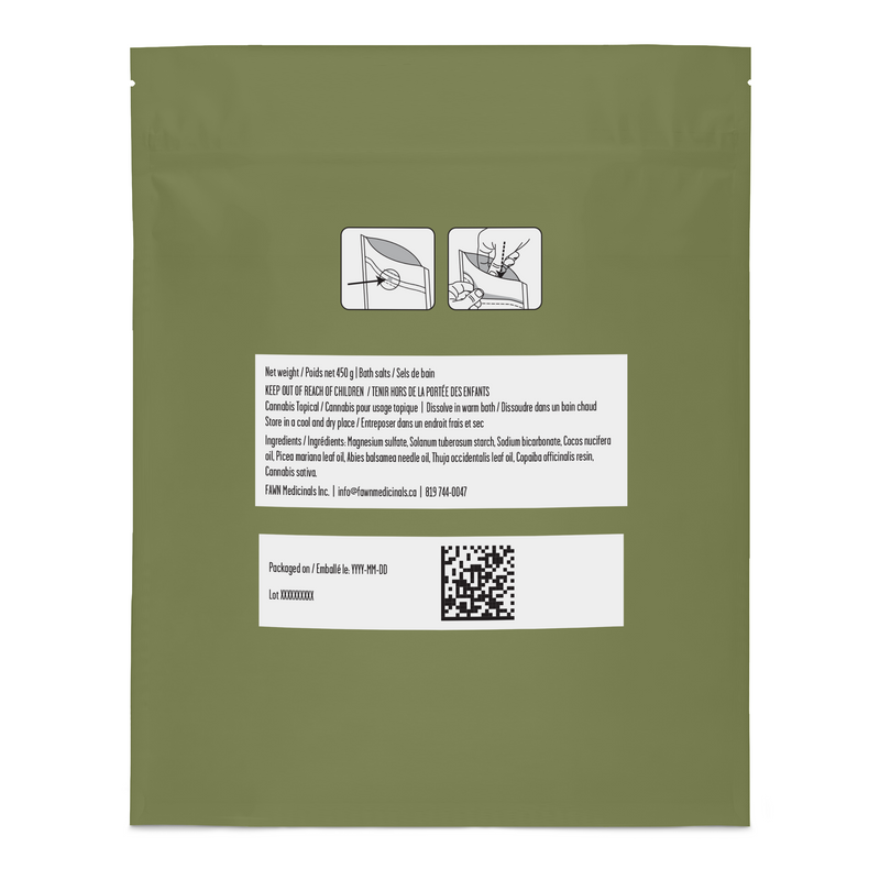 Sels de bain « Deep Forest » de Fauna | 450 g