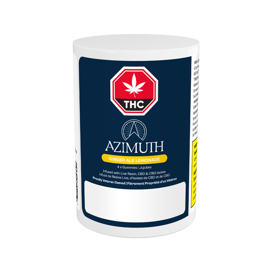 Azimuth Ginger Ale Lemonade Live Resin Gummies