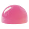 Pink dome-shaped object on a white background