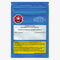 Blue packaging of Balcony Hazelnut THC Bites with visible branding and warning text.