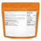Orange packaging with nutritional label and ingredients list on a white background