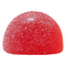 Red textured object on a white background