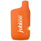 Orange vape pen with 'jubilee' branding on a white background