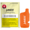 Orange vape device with 'jublee' branding next to a yellow packaging sleeve with the same branding.