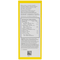 Nutrition facts label on a product package with a yellow border.