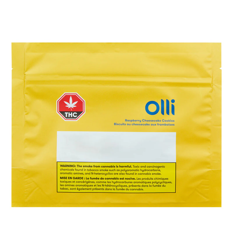 Olli Raspberry Cheesecake Cookies packaging