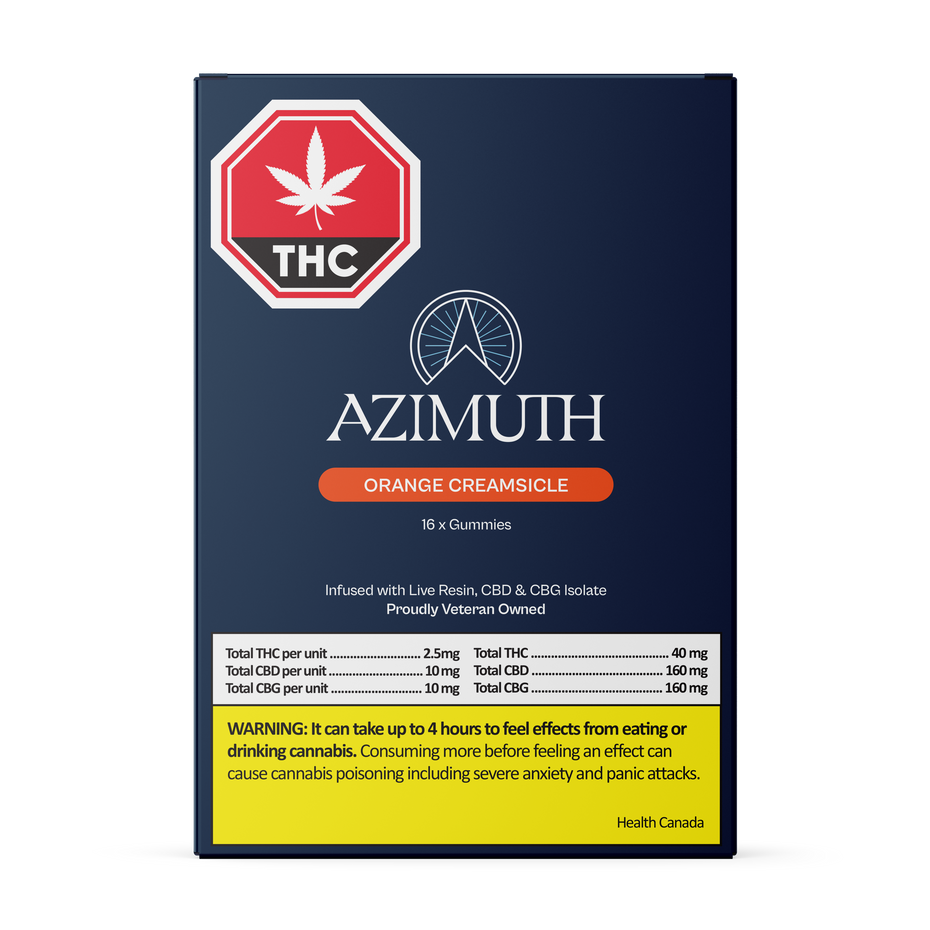 Azimuth Orange Creamsicle Live Resin Gummies