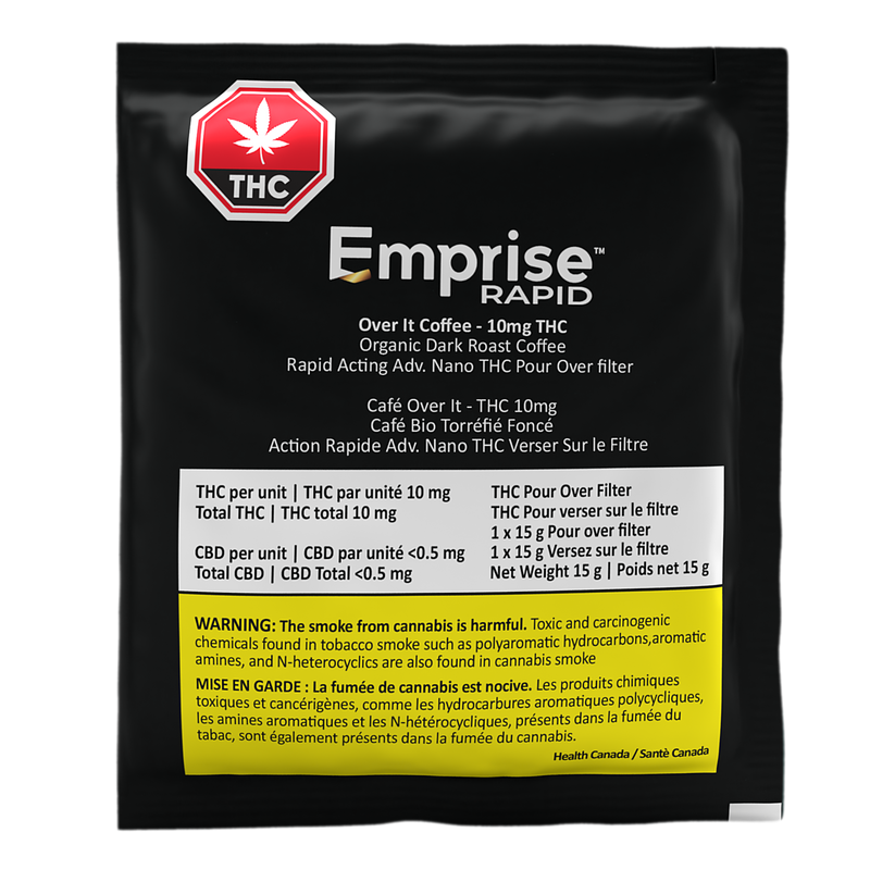 Emprise THC product packaging on a white background