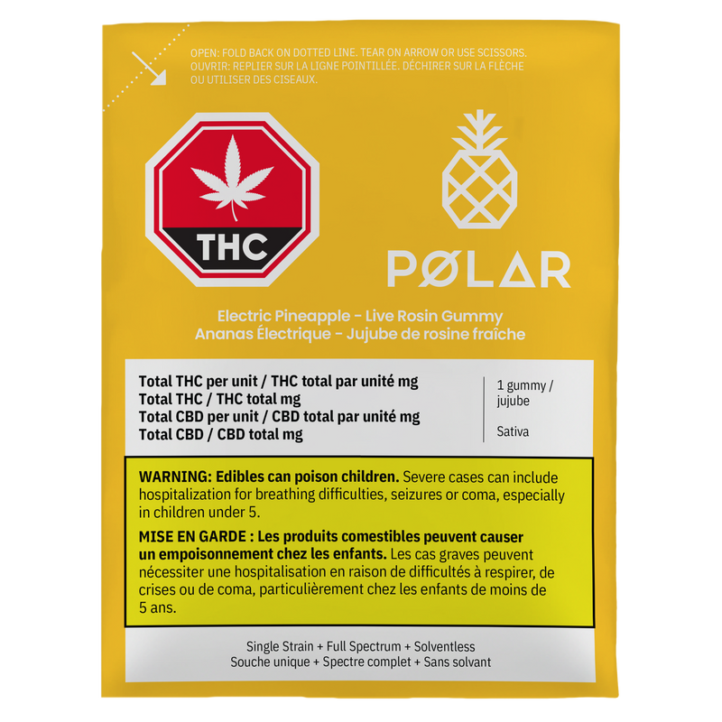 Polar Multipack Electric Pineapple Live Rosin Gummies