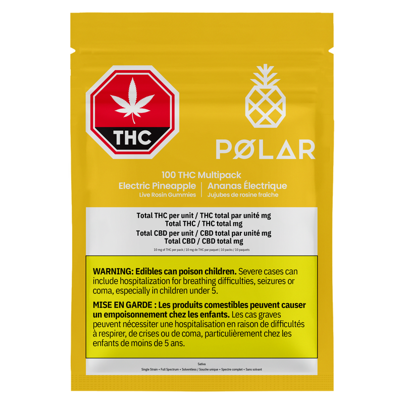 Polar Multipack Electric Pineapple Live Rosin Gummies