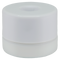 White cylindrical container on a white background
